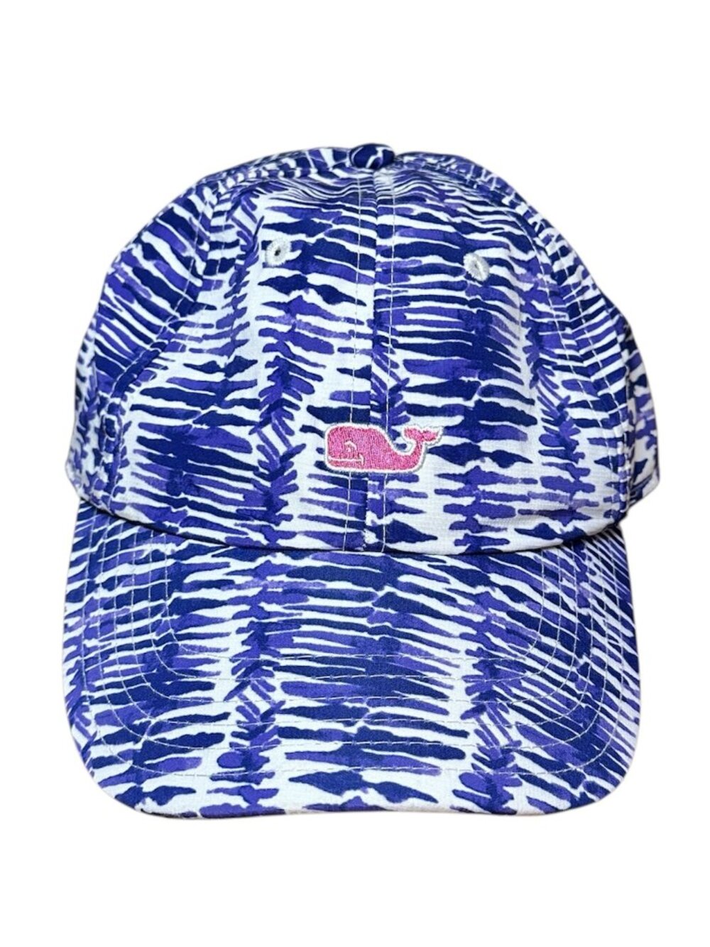 Vineyard Vines Baseball Cap Hat Adjustable Size Blue White Pink Whale